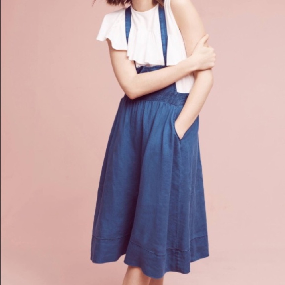 Holding Horses Linen Jumper Skirt